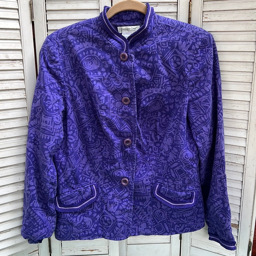 🌻 Fly Fringe Purple Contrast Jacket Medium